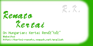 renato kertai business card